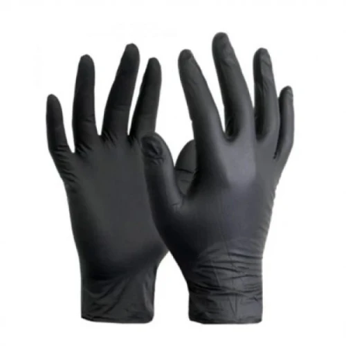 Powder Free Black Nitrile Gloves (100 Gloves)